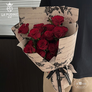 LA朴町 玫瑰诗集鲜花束包花纸手工diy材料花艺礼物包装纸搭配资材