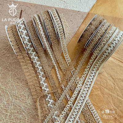 LA朴町复古蕾丝花边卷带氛围感