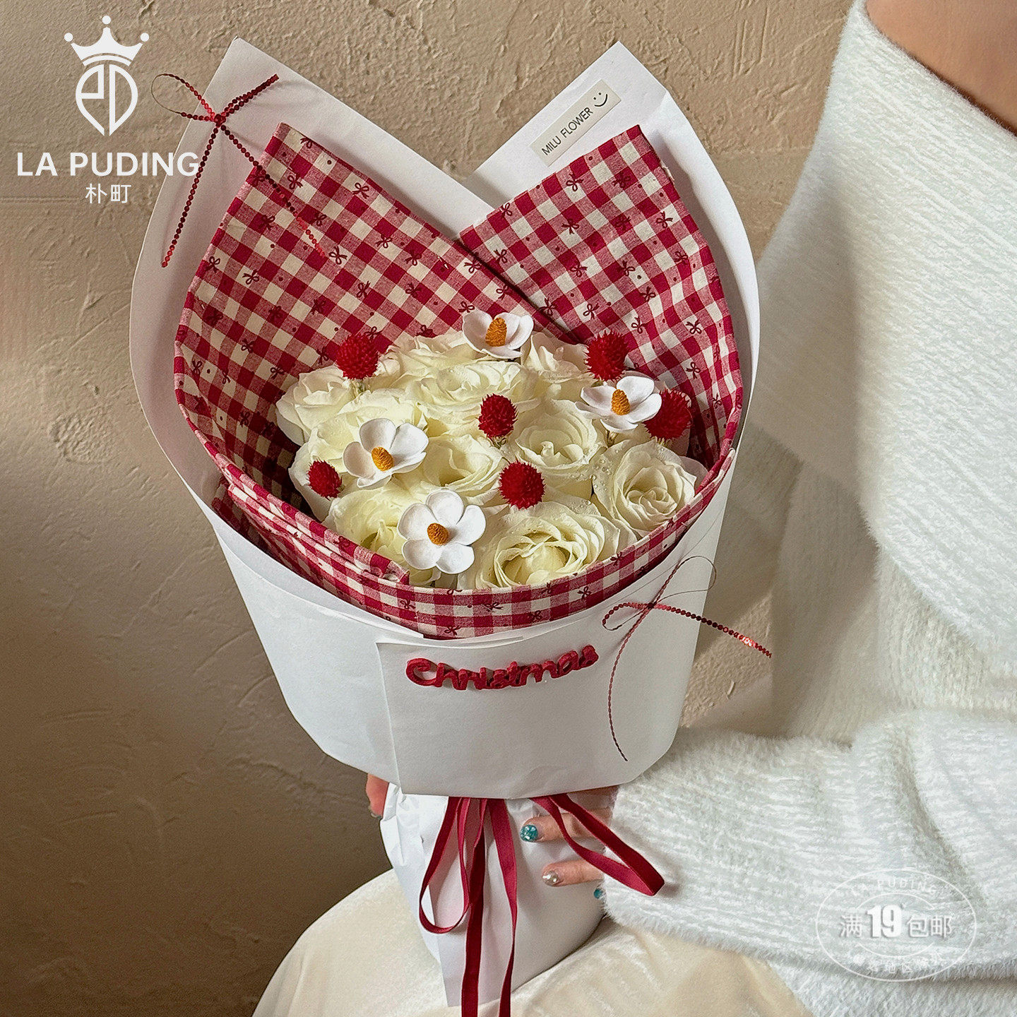 LA朴町【圣诞复古蝴蝶结·布料】