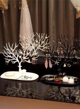 earring storage box desktop jewelry display rack hanging ear