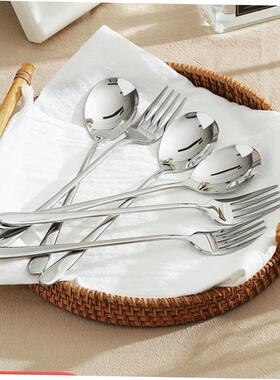 Cutlery Tableware spoon Forks Dinner Western Food set 勺叉