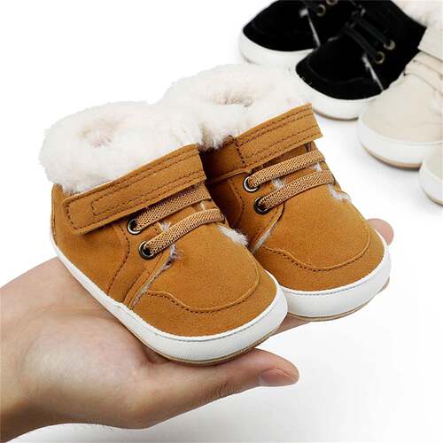 Newborn Baby Soft Booties Infant Winter Warm Snow Boots Hook