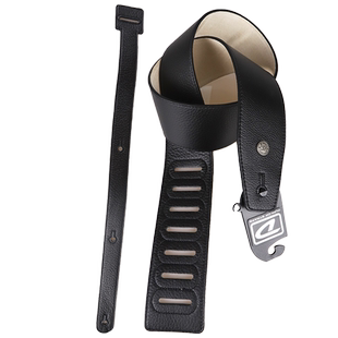 美国Dunlop邓禄普电木吉他背带BMF01BK加宽皮革肩带贝斯通用琴带