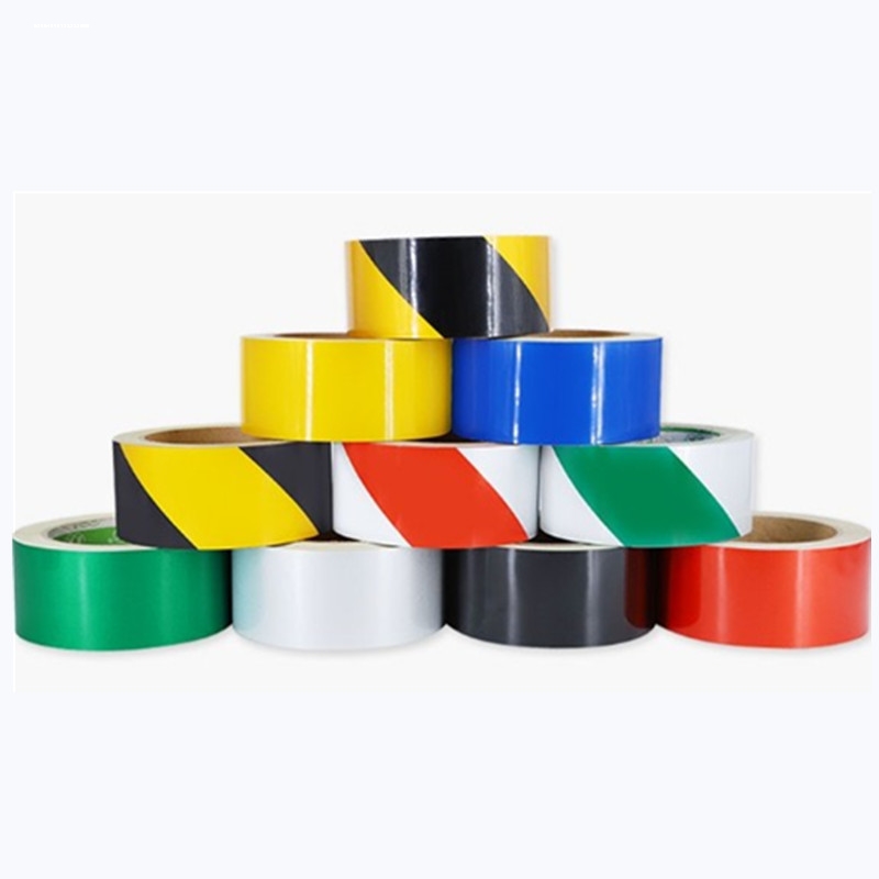 反光不干胶多色反光贴黑色条纹地贴消防通道反光贴红白相间反光带
