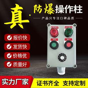 防爆操作柱立式挂式远程急停盒三防腐立式挂式启动开关按钮控制箱