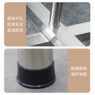 04不锈钢折叠桌腿餐台脚架户外圆桌圆台支架加厚金属饭桌桌腿