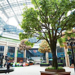 仿真大型榕树酒店商超大厅景观包柱子装饰树人造玻璃钢仿真假榕树