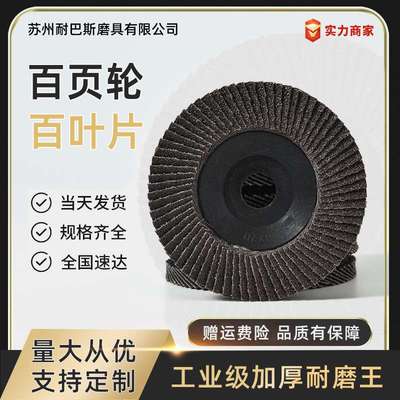 耐巴斯加厚百叶片10016抛光片平面砂布轮打磨片磨光片磨片百叶轮