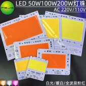 AC110V220V投光灯 光引擎光源免驱动光源50W100W150W200W白光暖白