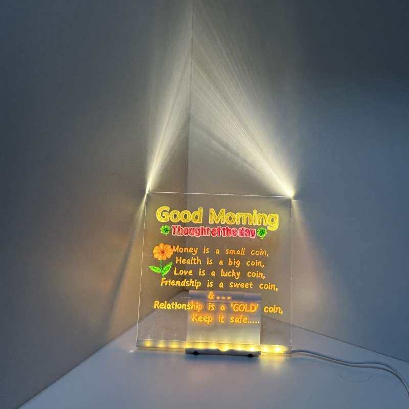 矩形DIY留言板儿童画画板USB桌面氛围灯带绘画彩笔灯具暖光绘画灯,家装灯饰光源,氛围灯,淘宝优惠券,粉丝福利购,淘宝优惠卷