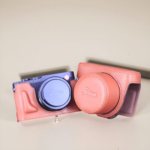 适用徕卡dlux8皮套保护套莱卡相机包Leica D-LUX8相机壳真皮复古底座配件手柄微单斜挎便携头层牛皮