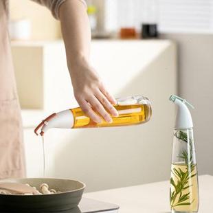 家用鲁伯特油壶大容量玻璃装 油瓶油醋调味瓶油罐不挂油玻璃油壶