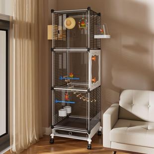 鹦鹉鸟笼家用金属装饰笼家庭出游特别豪华鸟笼虎皮大鸽屋