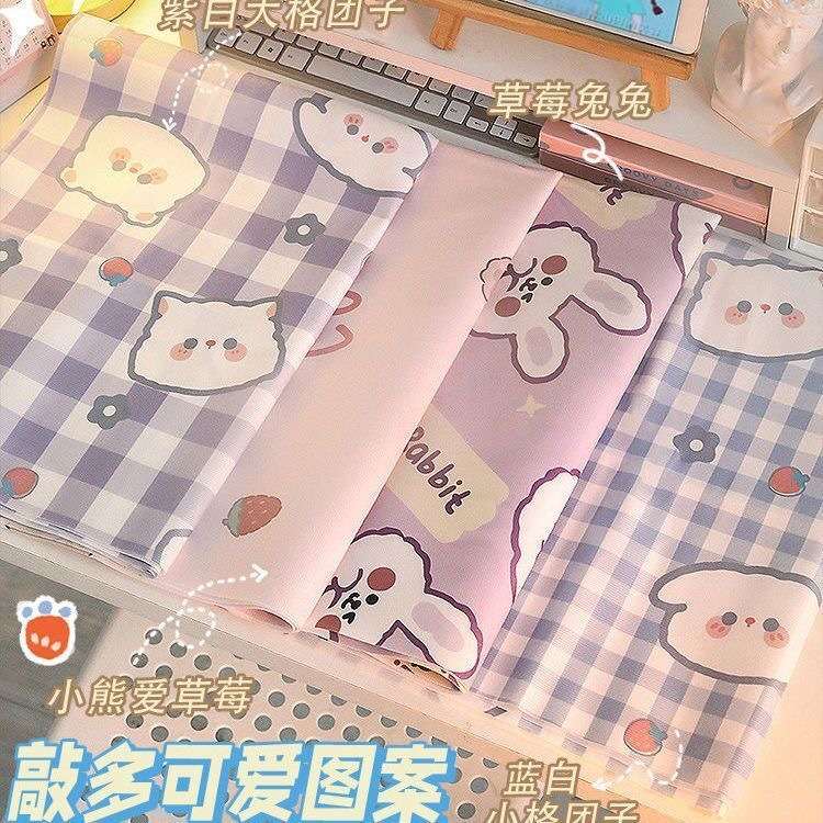 桌布ins风日系卡通卧室书桌改造宿舍学生可爱桌布少女心长方形布