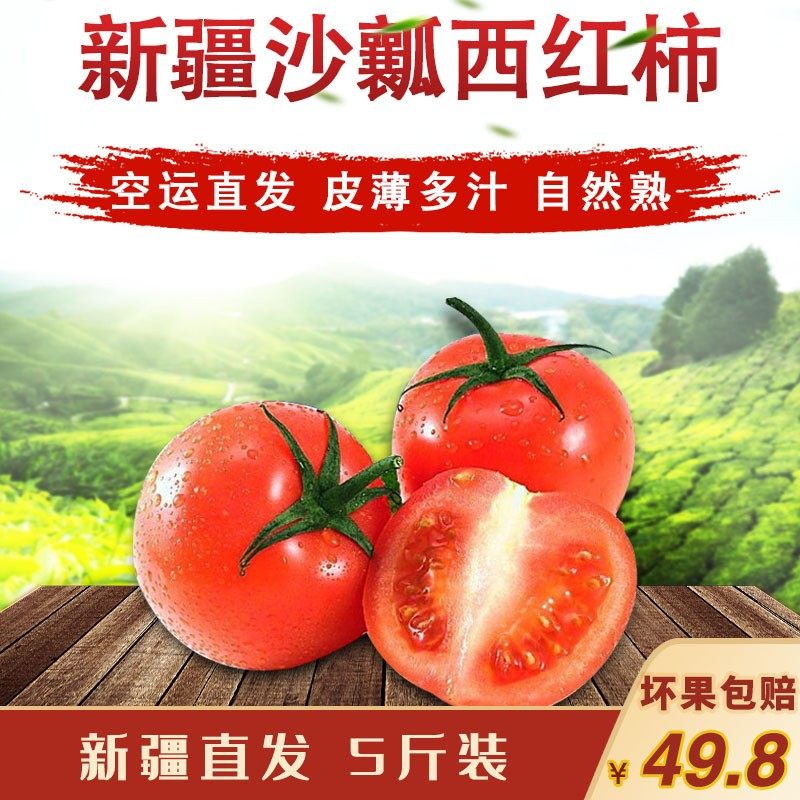 新疆西红柿5斤新鲜蔬菜顺丰包邮