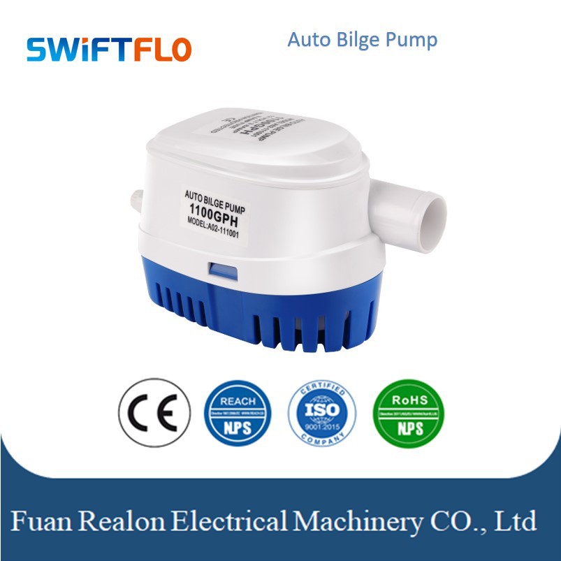 跨境热品船用舱底泵直流全自动舱底水泵小型游艇电瓶抽水机潜水泵