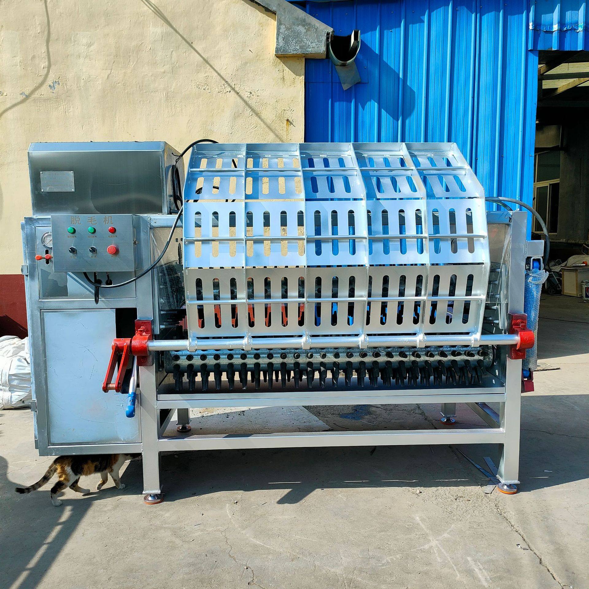 全自毛动整羊脱机广 羊液压式褪山毛机设备gs_tmj 顺机械羊刨毛机