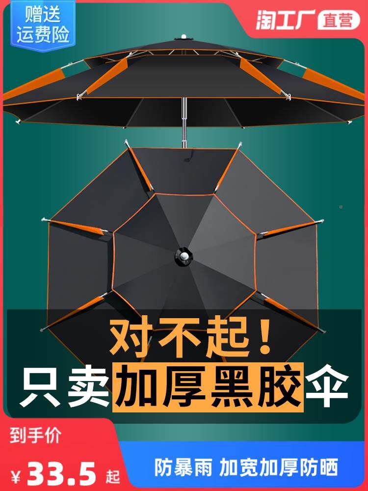 鱼用的遮阳伞钓鱼伞2021年新款防晒高端大钓伞地插三折叠便携钓