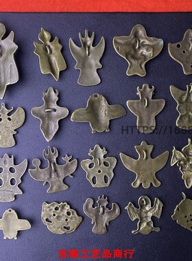 2026藏式铜牌大鹏金金翅鸟铜吊坠黄铜做旧泥泊尔藏传托甲大鹏鸟佛