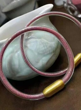 2026天然原矿朱砂新中式软管手链高含量本命年紫金砂红砂手串工厂