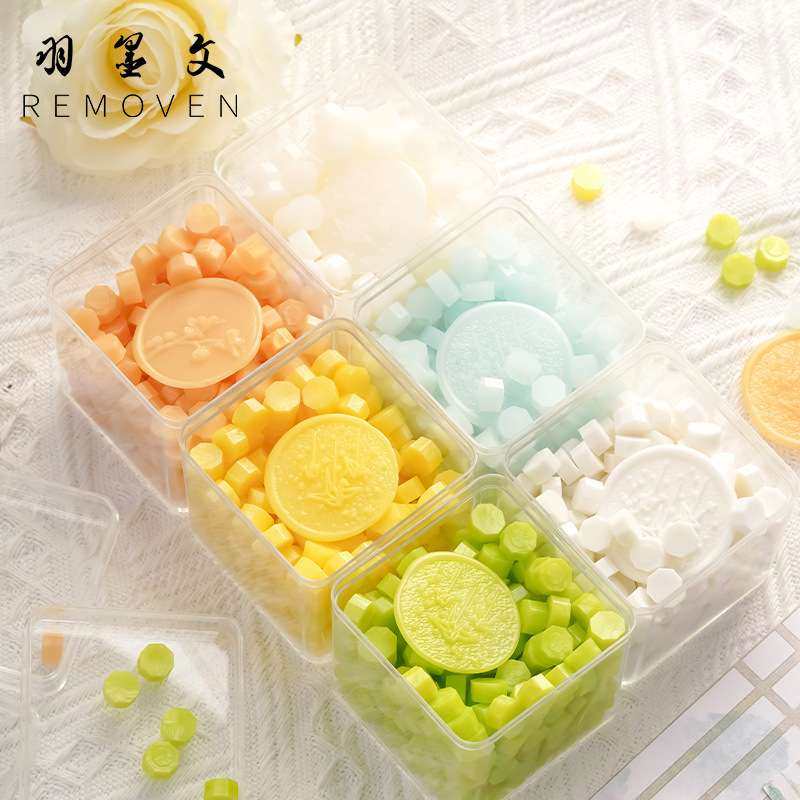 火漆印章蜡粒INS风马卡龙色系方形瓶装火蜡粒信封请柬封印蜡多色,居家布艺,纽扣,淘宝优惠券,粉丝福利购,淘宝优惠卷