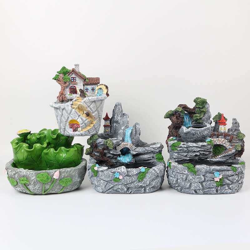创意假山小房子空中田园花盆树脂多肉花盆造景盆植物绿植装饰花盆,宠物/宠物食品及用品,造景/装饰,淘宝优惠券,粉丝福利购,淘宝优惠卷