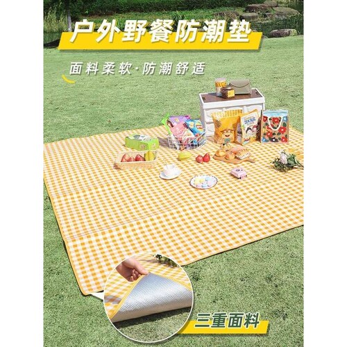 野餐垫加厚防水便携带帐篷防潮垫野外露营郊游野炊垫宿舍防潮床垫
