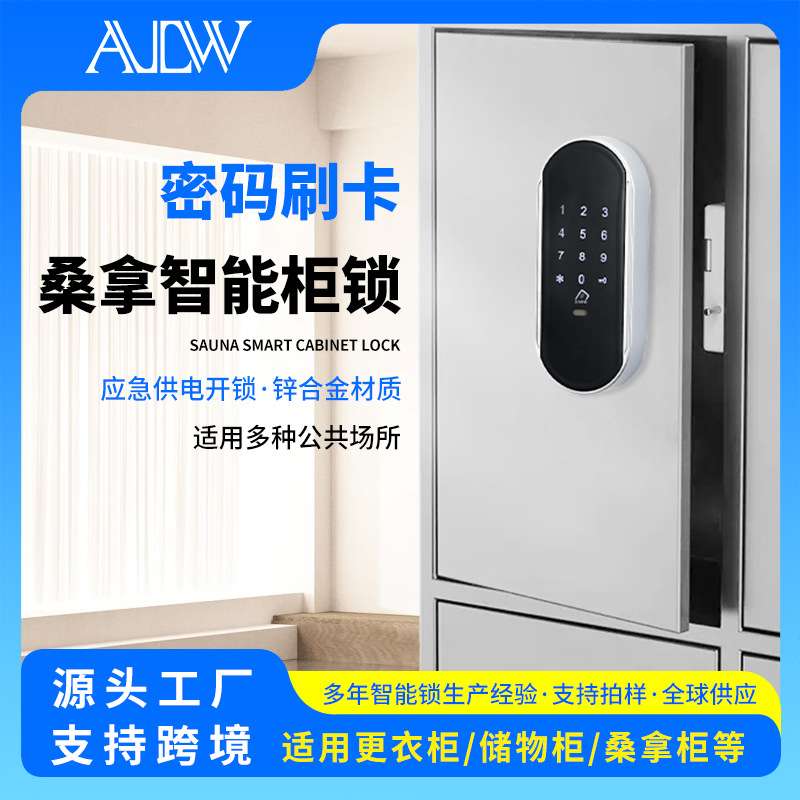 密码柜锁汗蒸桑拿更衣柜台球杆柜刷卡柜锁储物柜门感应电子锁