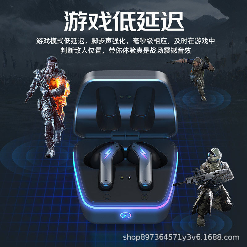 跨境K3私模无线游戏蓝牙耳机TWS入耳式长续航低延迟降噪防水耳机