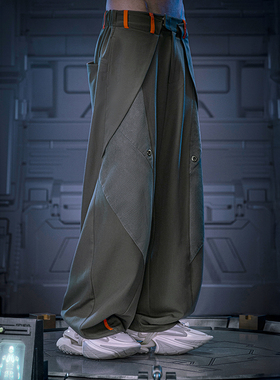 XIPHEVIL「无形长裤」赛博朋克高街新中式国风阔腿休闲百搭春秋冬