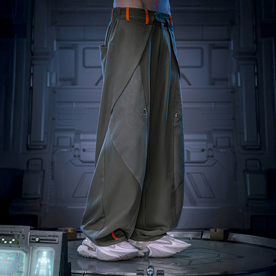 XIPHEVIL「无形长裤」高街阔腿裤