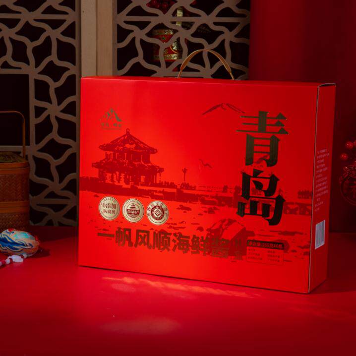 鲅鱼海鲜酱崂泰鲅鱼干贝虾米非遗海鲜酱一帆风顺礼盒山东青岛特产