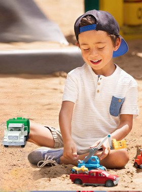 Driven儿童玩具工程车仿真模型男孩小汽车小车挖掘机工程车礼物