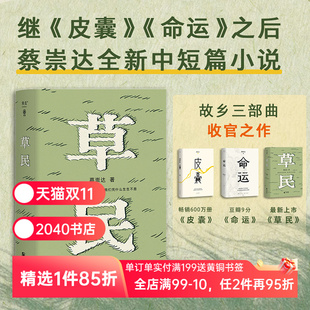 中短篇小说集 百万畅销书作家 金色故乡三部曲收官力作 草民 你 俞敏洪推荐 写给被生活和远方困住 2040书店 蔡崇达