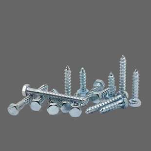 外六角自攻螺丝钉粗牙加长自钻家具螺钉M6M8M10M12镀锌自攻淳枫