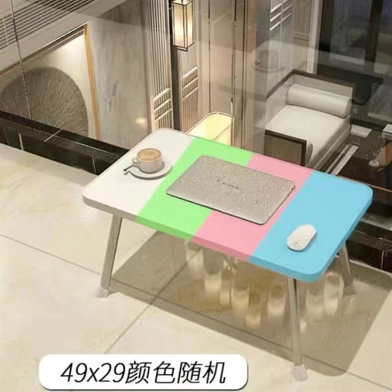 折叠床上小桌子 懒n人笔记本电脑桌 飘窗宿舍用学习床上桌子