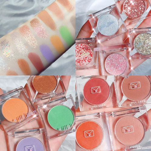 JILL LEEN Тени для век, блестки для ногтей, водостойкая портативная база под макияж, подходит для начинающих
