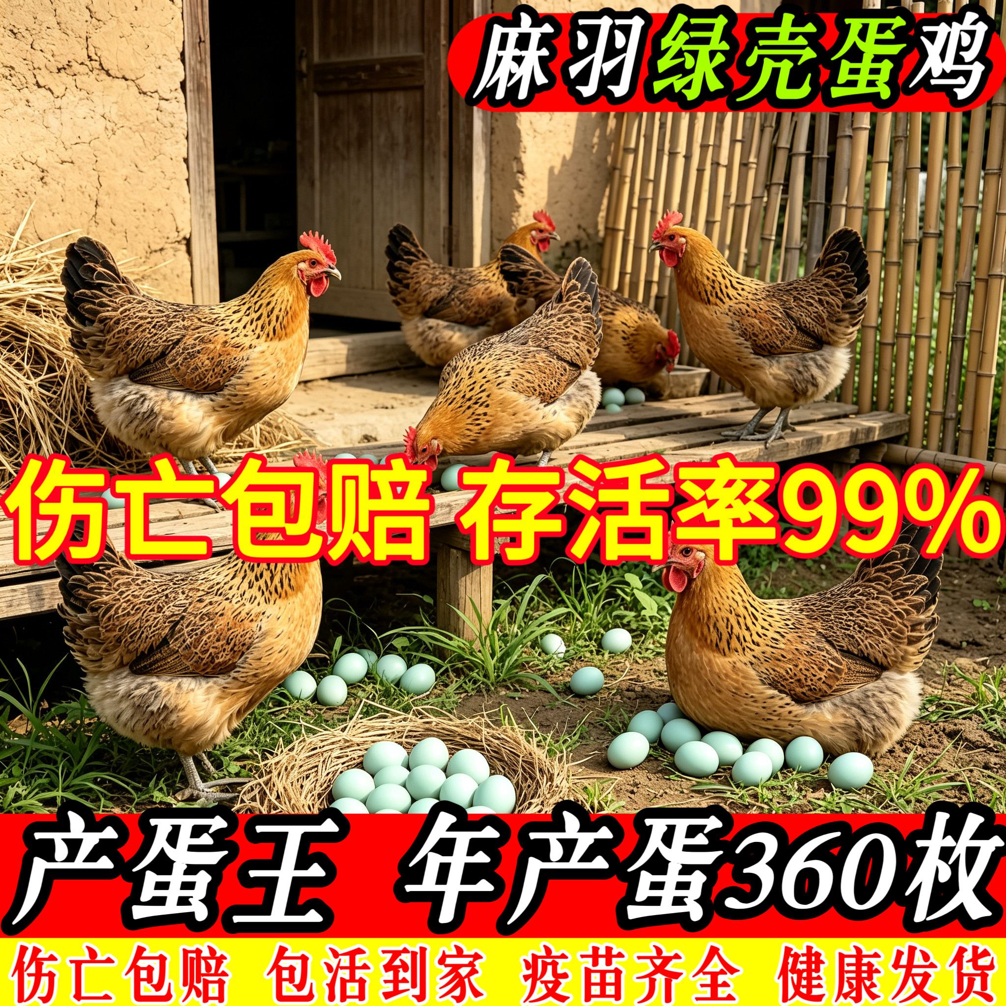 鸡活苗土鸡活苗麻羽鸡小鸡活苗高产绿壳鸡苗母鸡活苗产蛋王鸡活苗
