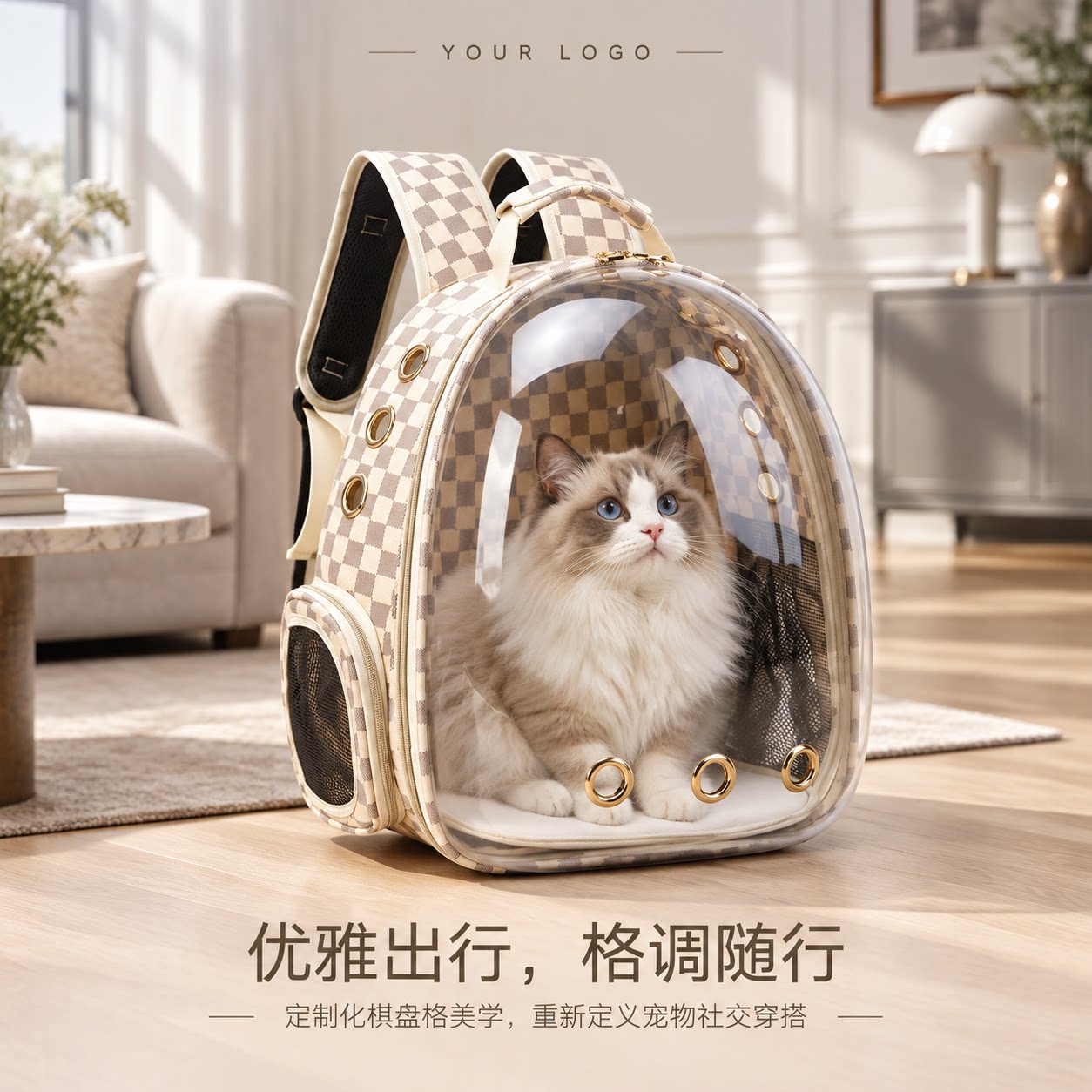 透明太空舱猫咪外出透气背包