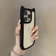 立体猫耳朵透明适用iPhone16ProMax手机壳创意iPhone14pm简约13小众12爆款 保护壳11防摔14男女情侣网红潮牌壳