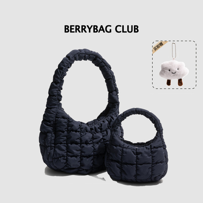 韩国云朵包小号藏青色手提包mini