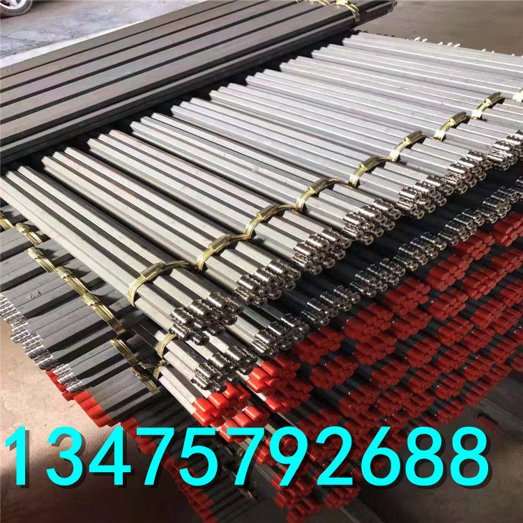 矿用风钻杆 六角中空锚杆钻杆 b19/b22/b25钻杆专业销售