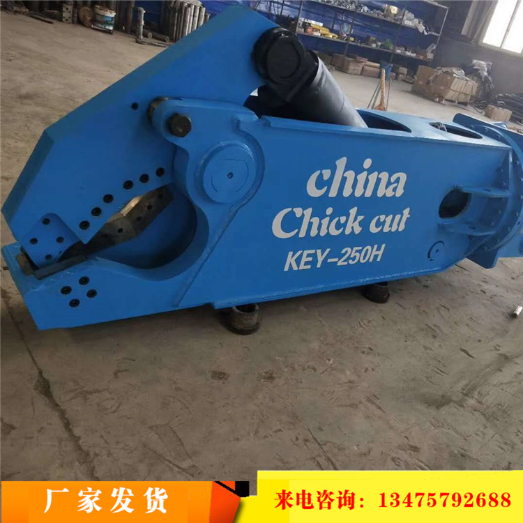 挖掘机360度旋转双杠废旧破碎剪