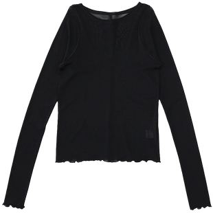 SELECT MOCA春季新款透肉轻薄T恤花边立体装饰日本直邮10009945