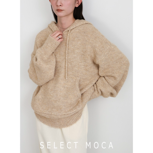 selectMOCA连帽针织衫