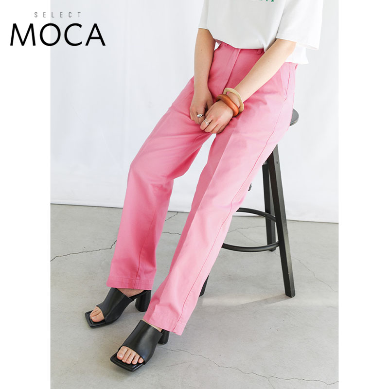 SELECTMOCA日本直邮休闲简约日系复古糖果显瘦牛仔裤直筒百搭女