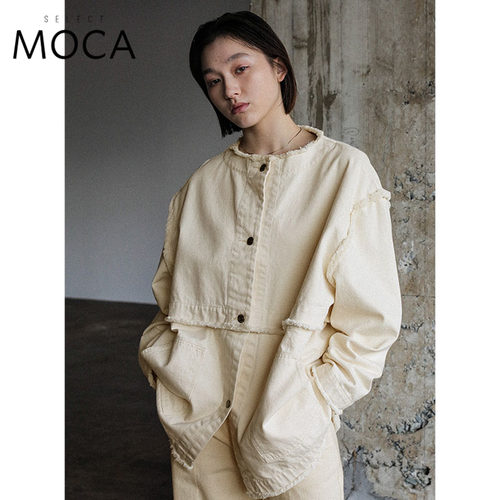 春季画报款超时髦可拆卸拼接外套