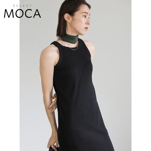 MOCA时尚百搭无袖连衣裙