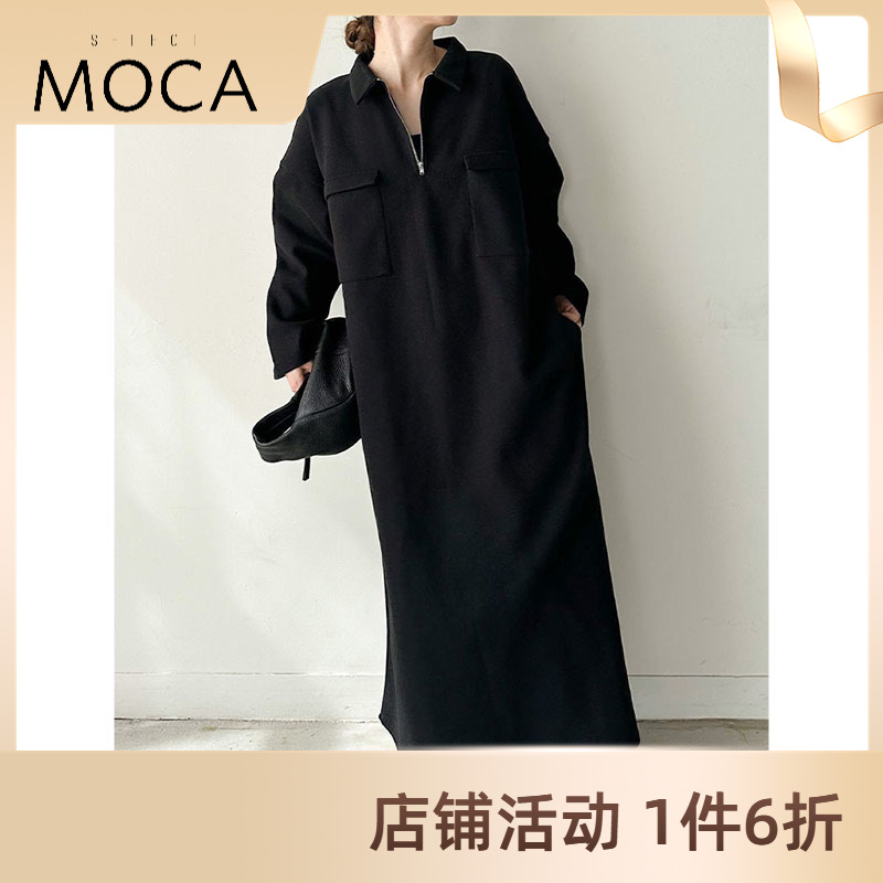 SELECTMOCA by SON 博主联名合作款v领口日系时尚连衣裙30001374 女装/女士精品 连衣裙 原图主图