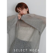 百搭透视薄针织衫 SELECT MOCA日系时尚 轻薄休闲日本直邮10009834